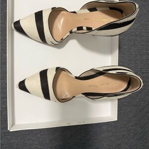 Gianvito Rossi Black and White Zebra Heels